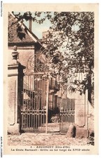 AUOP4-0322-21 - ARCONCEY - la croix barnault - grille en fer forgé du XVIIe s