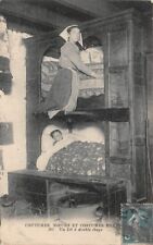 Coutumes Mœurs de Bretagne - un lit a double étage 