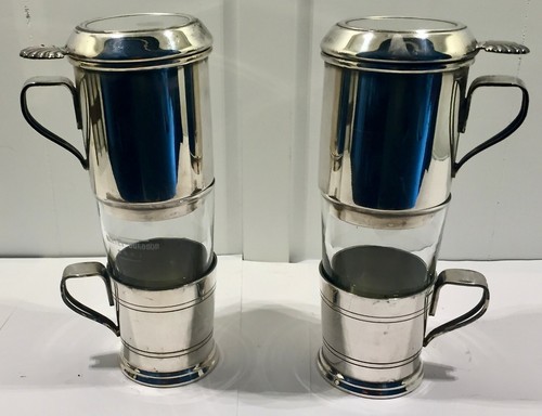 Filtres cafe metal - 2, argente