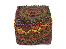 Neuf Indien Ombre Mandala Pouf