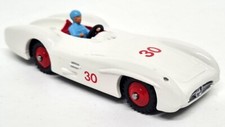 Dinky Meccano Vintage 237 Mercedes Benz Race Car White #30 Restored Repainted