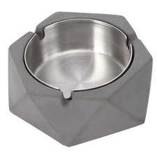 (Gris Foncé)De Style Nordique Géométrique De Ciment Cendrier Bac À Cendres De