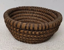 Ancien Panier A Pain - Panière Boudin  Tressé De Paille Vintage ( Réf : Hang)