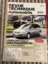revue technique CITROEN C8 PEUGEOT 807 2.0 2.2 HDi FIAT ULYSSE LANCIA PHEDRA JDT
