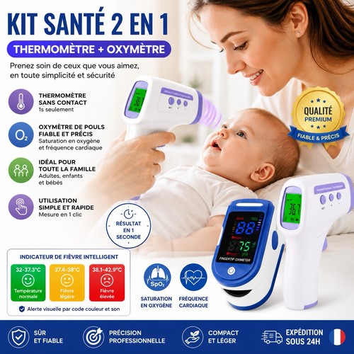 Kit thermomètre infrarouge - thermomètre,