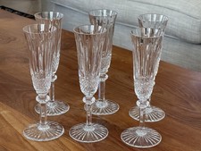 Saint Louis modèle Tommy lot de 6 flûtes à champagne état proche du neuf