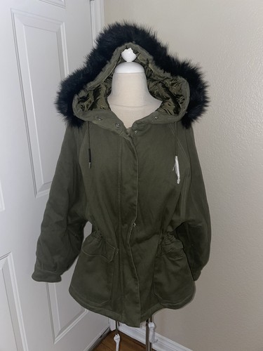 Maje khaki cotton coat - khaki,