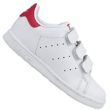 Baskets adidas Originals Stan Smith enfants baskets chaussures en cuir blanc rose