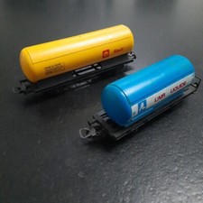2x Lima HO Wagon Citerne Train Marchandise Vintage Modelisme Ferroviaire