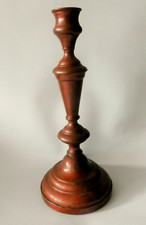 ancien bougeoir en cuivre, hauteur 26 cm
