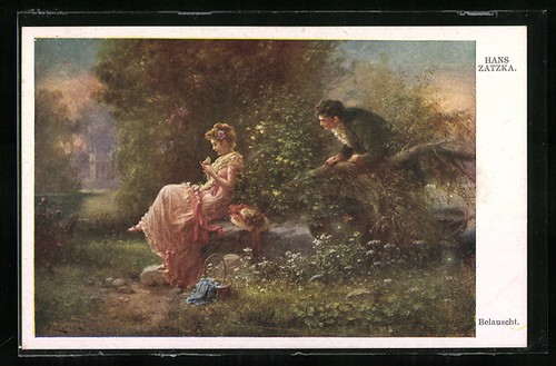 Carte postale artiste hans - carte, d'artiste