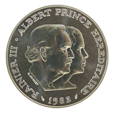 Monaco - 100 Francs 1982, Argent 
