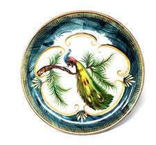 Plat decor paon peut être