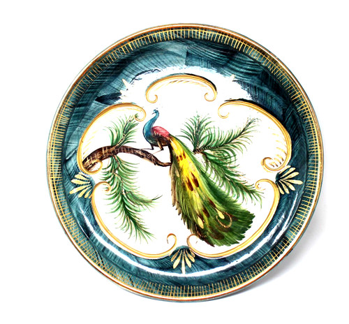 Plat decor paon peut être
