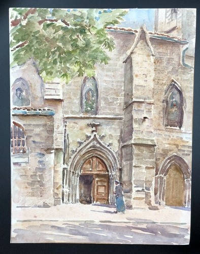 Aquarelle originale lucien - aquarelle,