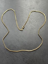 Tres Beau Collier Maille 1930 Art Nouveau Plaquer Or 18k 750/1000 Simple chaine 