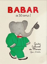 BABAR  A 50 Ans AFFICHE POSTER Officielle 30x40cm 