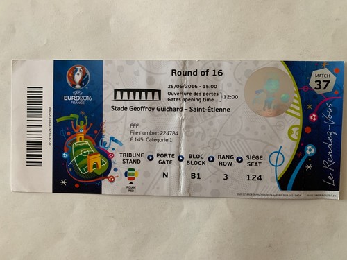 Ticket match uefa euro 2016 - uefa,