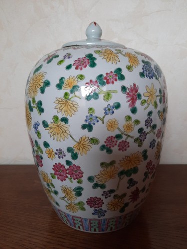 Superbe potiche ancienne pot - potiche,