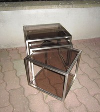 DLG DE GUY LEFEVRE TABLES BASSE GIGOGNE MODERNISTE SPACE- AGE 1970s 