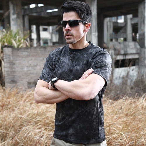 Tactical shirt top army - shirt, round