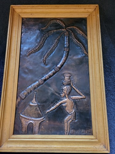 Tableau africain cuivre - tableau,