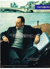 PUBLICITE ADVERTISING  2007   SAMSONITE    bagages  JEAN RENO
