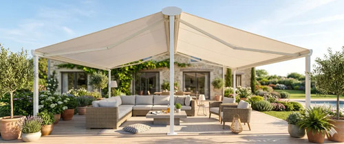 Store banne double pente - double,