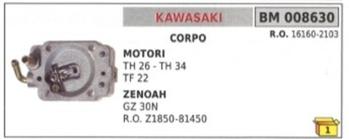 Corps carburateur kawasaki - corps,