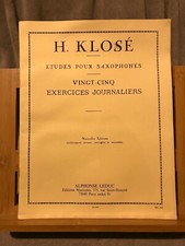 H. Klosé études pour
