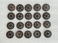 Vintage Main Forgé Indien Trible Fer 20 Pièces Porte / Coffre / Décor