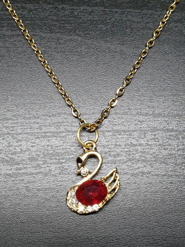 Collier cygne doré - collier,