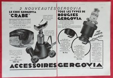 Publicité de Presse: Automobile Pneu GOOD YEAR - Accessoires GERGOVIA  1931