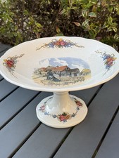 ANCIEN COMPOTIER  COUPE SUR PIED OBERNAI U & C  SARREGUEMINES