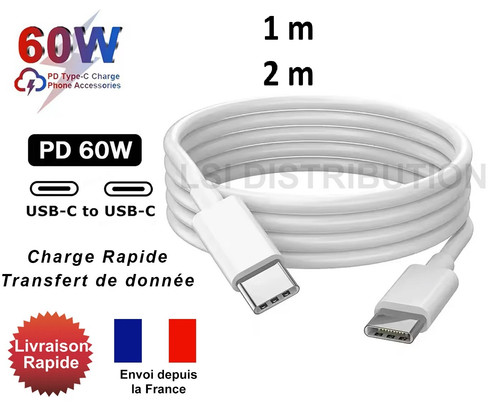Cable usb type - vers, usb-c