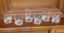 6 verres gobelet à whisky Cristal de Sèvres modèle KEOS