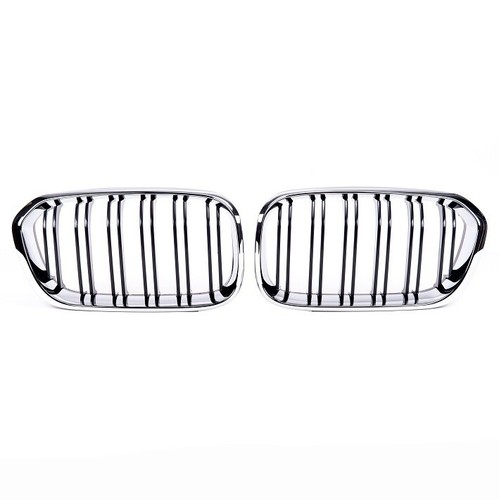 Calandre double lame noir et - double,