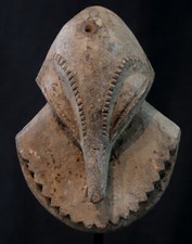 Art Africain - Ancien Masque Diminutif Passeport Hemba - Ex Congo Belge - 14 Cms