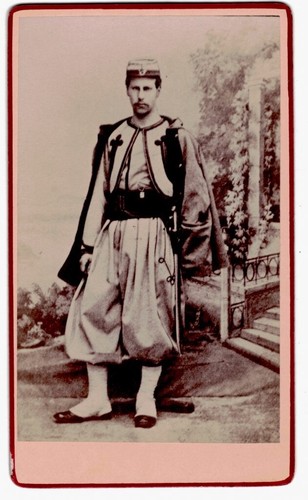Cdv zouaves pontificaux rome - cdv,