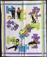 TINTIN Rare torchon essuie-tout Point-Tintin années 50/60 excellent état