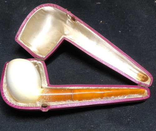 Ancienne pipe ecume mer - ancienne, de
