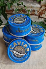 ANCIENNE BOITE VIDE EN TOLE DE CAVIAR PUBLICITAIRE MALOSSOL