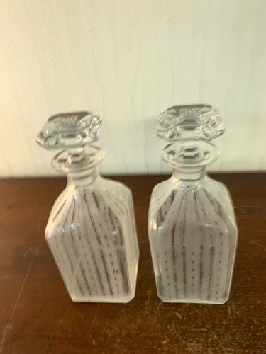 Lot carafes gravées - de, 2