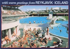 ISLANDE REYKJAVIK PISCINE GEOTHERMIQUE