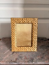 Cadre Photo Tissu perle Doré