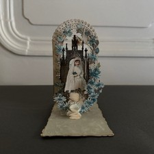 Image pieuse canivet Souvenir de Première Communion XIXe A5784