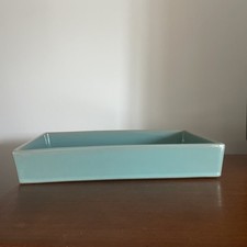 Bonsaï Pot Vert D’eau Japon Suiban Ikebana 33,5X20X6 1960 Signé Bel État Rare !