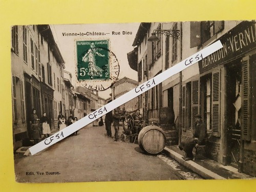 Carte postale cpa vienne - carte, le