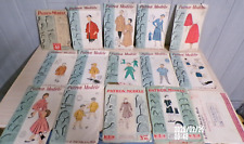 Lot  de 16 Patron Modèle - Patrons Anciens Vintage Femme ou Enfant