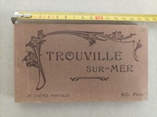 TROUVILLE SUR MER. Carnet CPA 1950 24 CARTES POSTALES